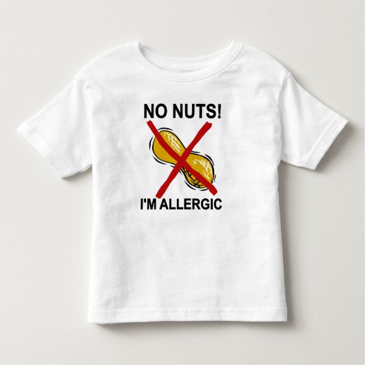 Erdnuss KEINE Nüsse bin ich allergisch Kleinkind T-shirt (Vorderseite)