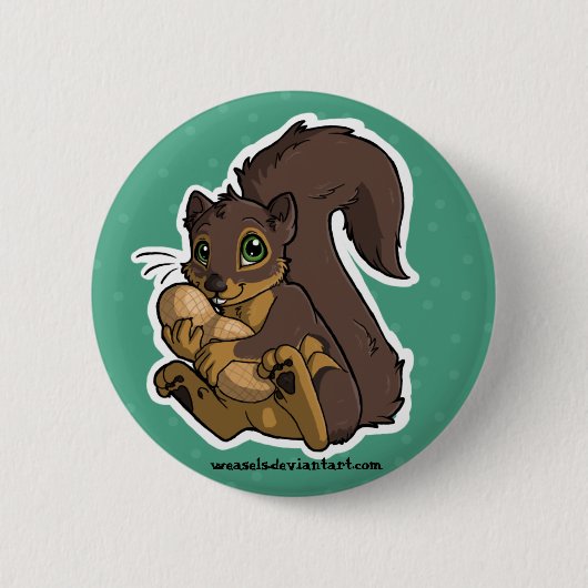 Erdnuss-Knopf Button (Vorderseite)