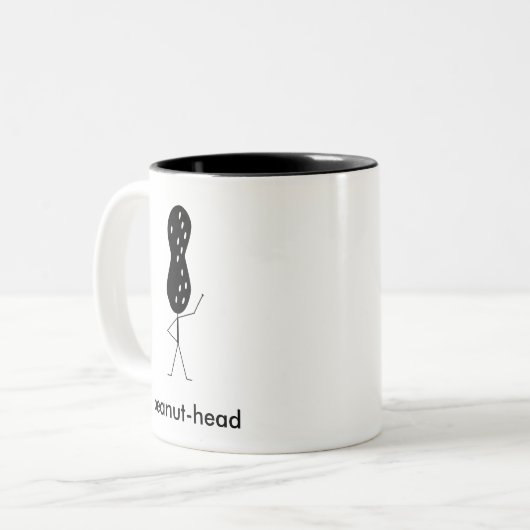 Erdnuss-köpfig Zweifarbige Tasse (Vorderseite Links)