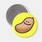 Erdnuss Magnet (Vorderseite/Rückseite)