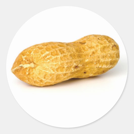 Erdnuss Runder Aufkleber (Vorderseite)
