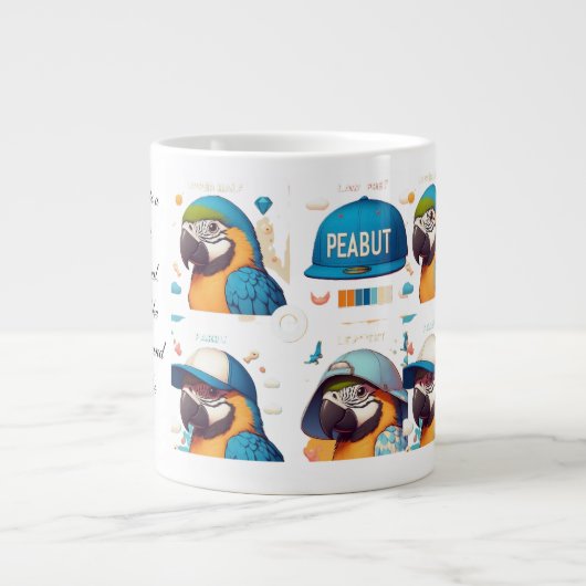 "Erdnuss" schafft ein lebendiges und fantasievolle Jumbo-Tasse (Vorderseite)