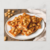 Erdnuss-Splitter-Rezept  Postkarte (Vorderseite)