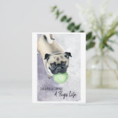 Erdnuss und ihr Ball Postkarte (Stehend Vorderseite)