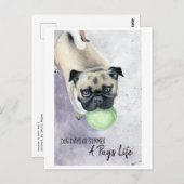 Erdnuss und ihr Ball Postkarte (Vorne/Hinten)