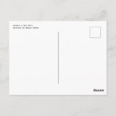 Erdnuss und ihr Ball Postkarte (Rückseite)