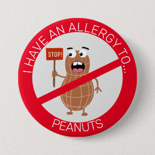 Erdnussallergie Button