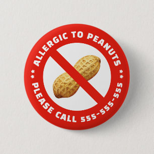 Erdnussallergie Button