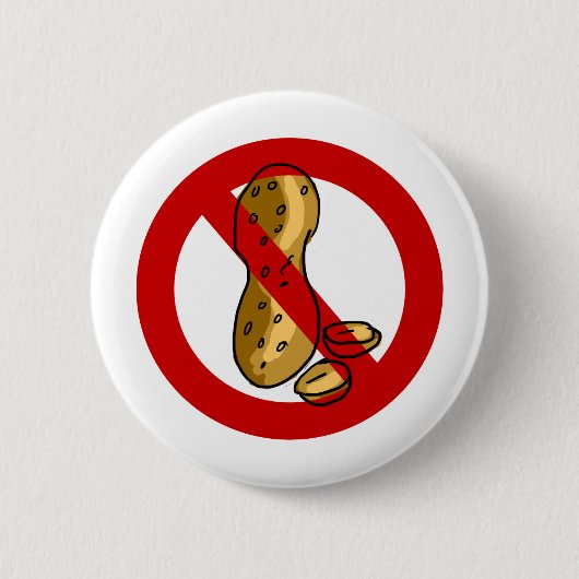 Erdnussallergie Button (Vorderseite)
