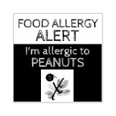 Erdnussallergie Gummistempel (Prägung)