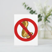 Erdnussallergie Postkarte (Stehend Vorderseite)