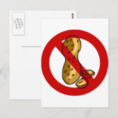 Erdnussallergie Postkarte (Vorne/Hinten)