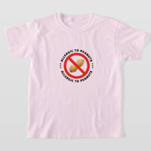 Erdnussallergie-Warnung Lebensmittelalarm T-Shirt