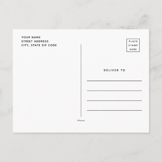 Erdnussbande - Liebe Postkarte (Rückseite)