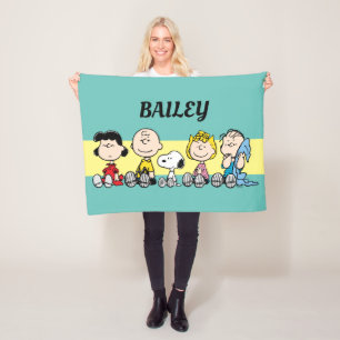 Erdnussbande zusammensitzen fleecedecke