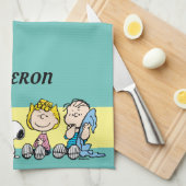 Erdnussbande zusammensitzen geschirrtuch (Viertel Falte)