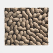 Erdnussbaum Fleecedecke (Vorderseite (Horizontal))