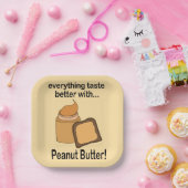 Erdnussbrot Niedliches Party Pappteller (Party)