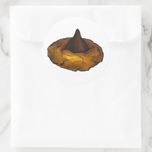 Erdnussbutter Blossom Weihnachtskoch Backkost Runder Aufkleber (Tasche)