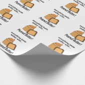 Erdnussbutter-Brot-Snack Geschenkpapier (Ecke)