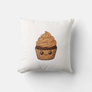 Erdnussbutter-Cupcake Kawaii-Kissen Kissen