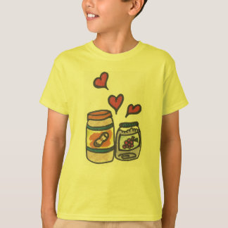 Erdnussbutter des lustiges Kindes und Gelee-T - T-Shirt