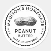 Erdnussbutter-Einmachen Runder Aufkleber (Vorderseite)