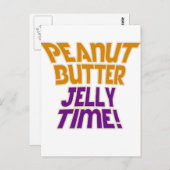 Erdnussbutter-Gelee Postkarte (Vorne/Hinten)
