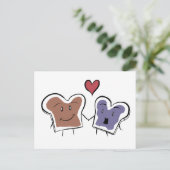 Erdnussbutter & Gelee Postkarte (Stehend Vorderseite)