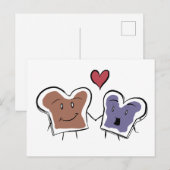 Erdnussbutter & Gelee Postkarte (Vorne/Hinten)