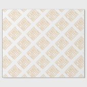 Erdnussbutter Geschenkpapier (Flach)