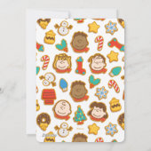 Erdnussbutter-Gingerbread-Weihnachten Feiertagskarte (Rückseite)