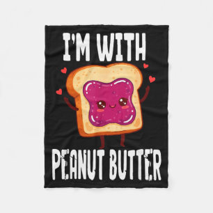 Erdnussbutter-Jelly-Paar-Passende Halloween-Spaß Fleecedecke
