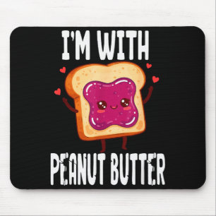 Erdnussbutter-Jelly-Paare Halloween-Spaß Mousepad