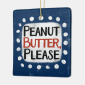 Erdnussbutter Keramikornament (Links)
