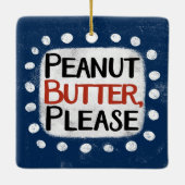 Erdnussbutter Keramikornament (Rückseite)