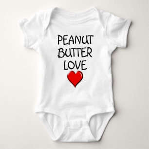 Erdnussbutter-Liebe Baby Strampler