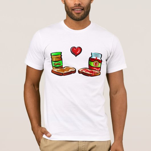 Erdnussbutter-Liebe-Gelee T-Shirt (Vorderseite)