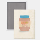 Erdnussbutter Magnet (Vorderseite/Rückseite)