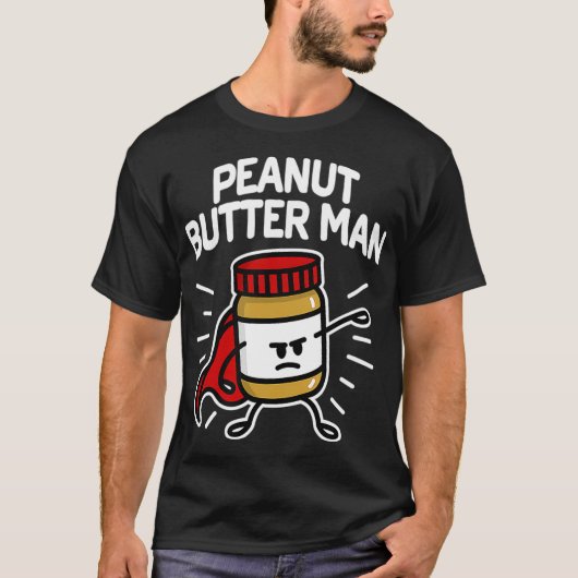 Erdnussbutter-Mann Super-Held-Kleinkind-Gelee T-Shirt (Vorderseite)