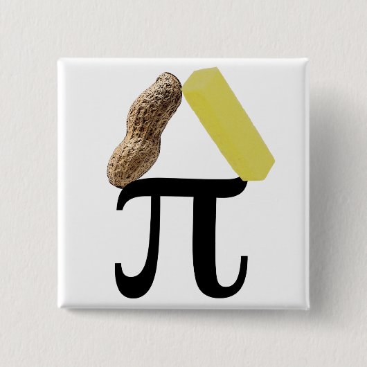 Erdnussbutter-Pi-Knopf Button (Vorderseite)