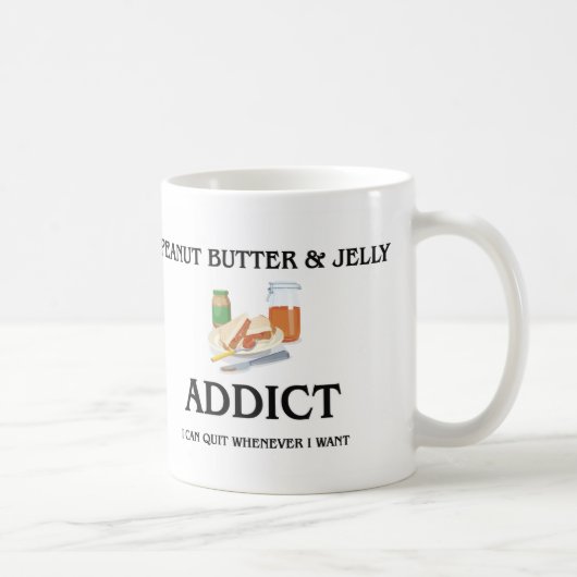 Erdnussbutter u. Gelee-Süchtiger Kaffeetasse (Rechts)