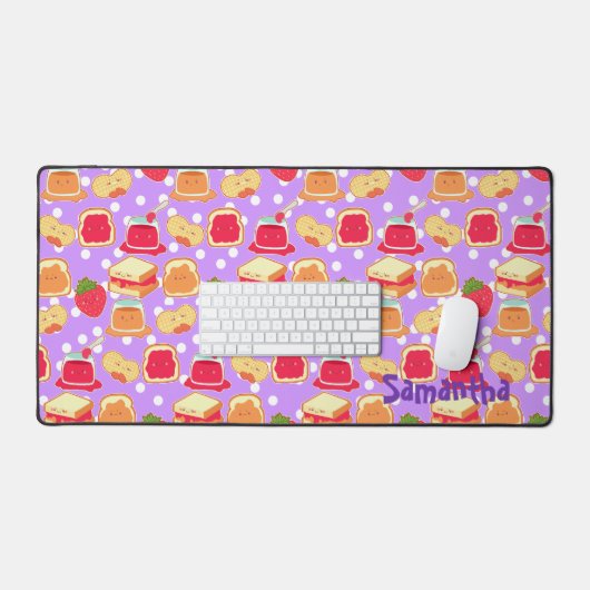 Erdnussbutter und Erdbeerjelly Schreibtischunterlage (Tastatur & Maus)