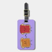 Erdnussbutter und Gelee-Faust stoßen Freundtoast Gepäckanhänger (Vorderseite vertikal)