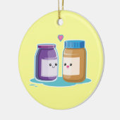 Erdnussbutter und Gelee Keramikornament (Links)