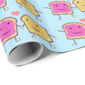 Erdnussbutter-und Gelee-Kumpel Geschenkpapier (Rolleneckpunkt)