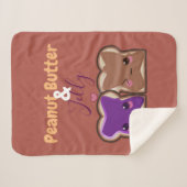 Erdnussbutter und Gelee-Liebe Sherpadecke (Vorderseite (Horizontal))