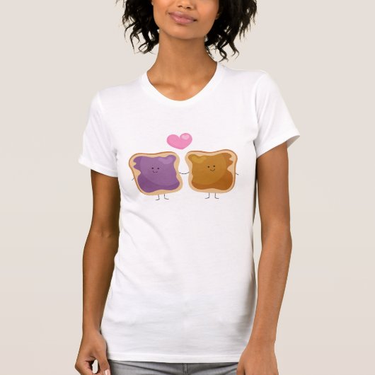 Erdnussbutter und Gelee-Liebe-T - Shirt (Vorderseite)
