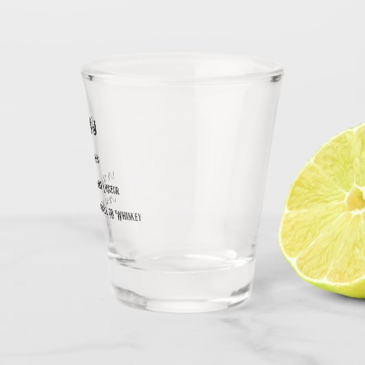 Erdnussbutter und Gelee-Neuheit Schnapsglas (Rechts)