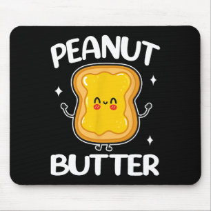 Erdnussbutter und Gelee-Paar-Matching Halloween Mousepad